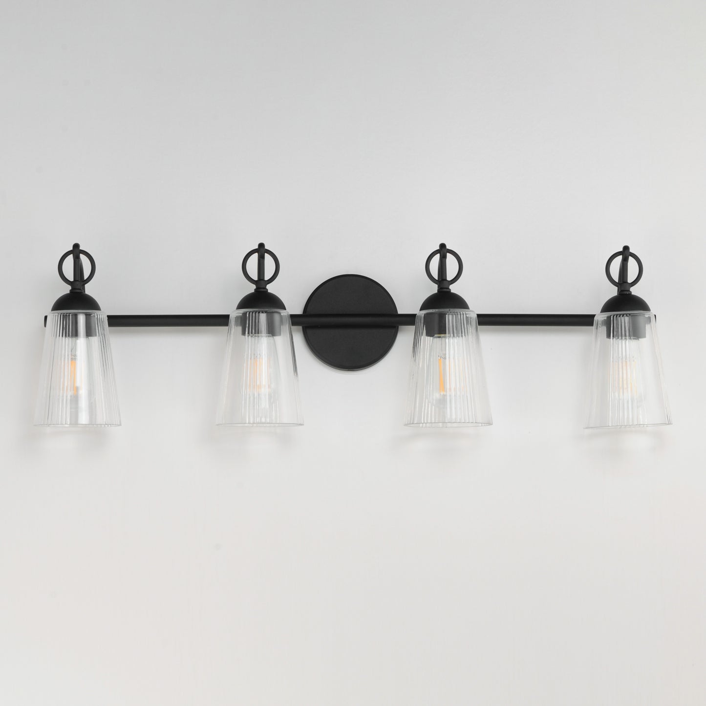 Jackson Hole 4-Light Bath Vanity Black by Maxim Lighting