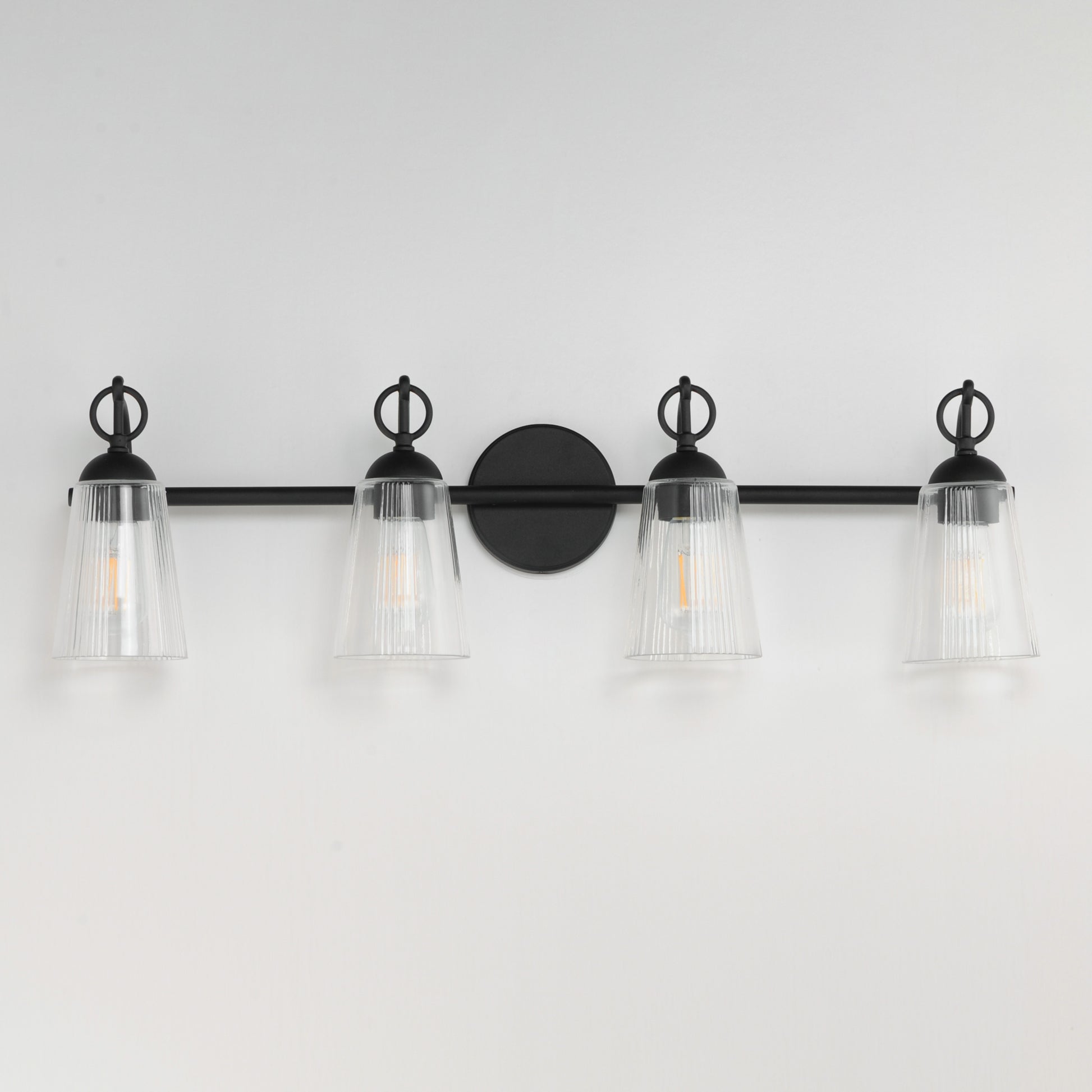 Jackson Hole 4-Light Bath Vanity Black by Maxim Lighting