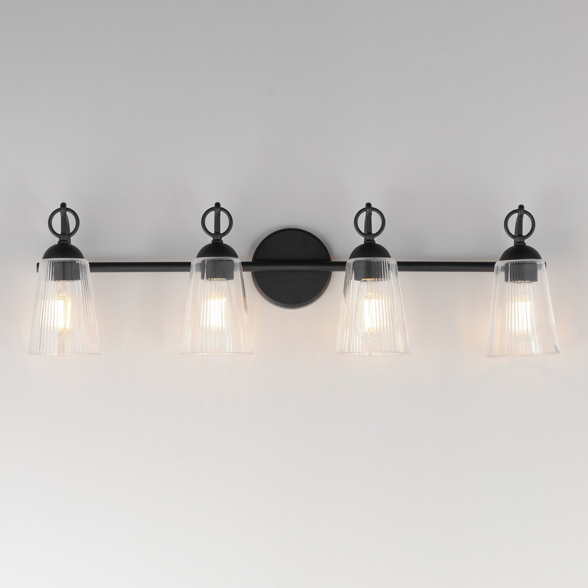 Jackson Hole 4-Light Bath Vanity Black by Maxim Lighting