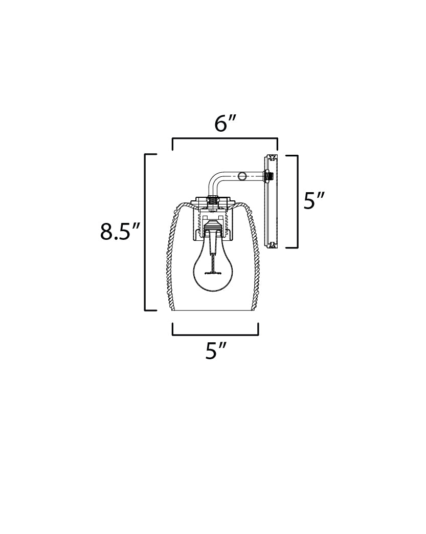 Honey Sconce Natural Aged Brass by Maxim Lighting