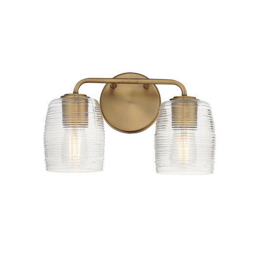 Honey 2-Light Sconce Natural Aged Brass by Maxim Lighting