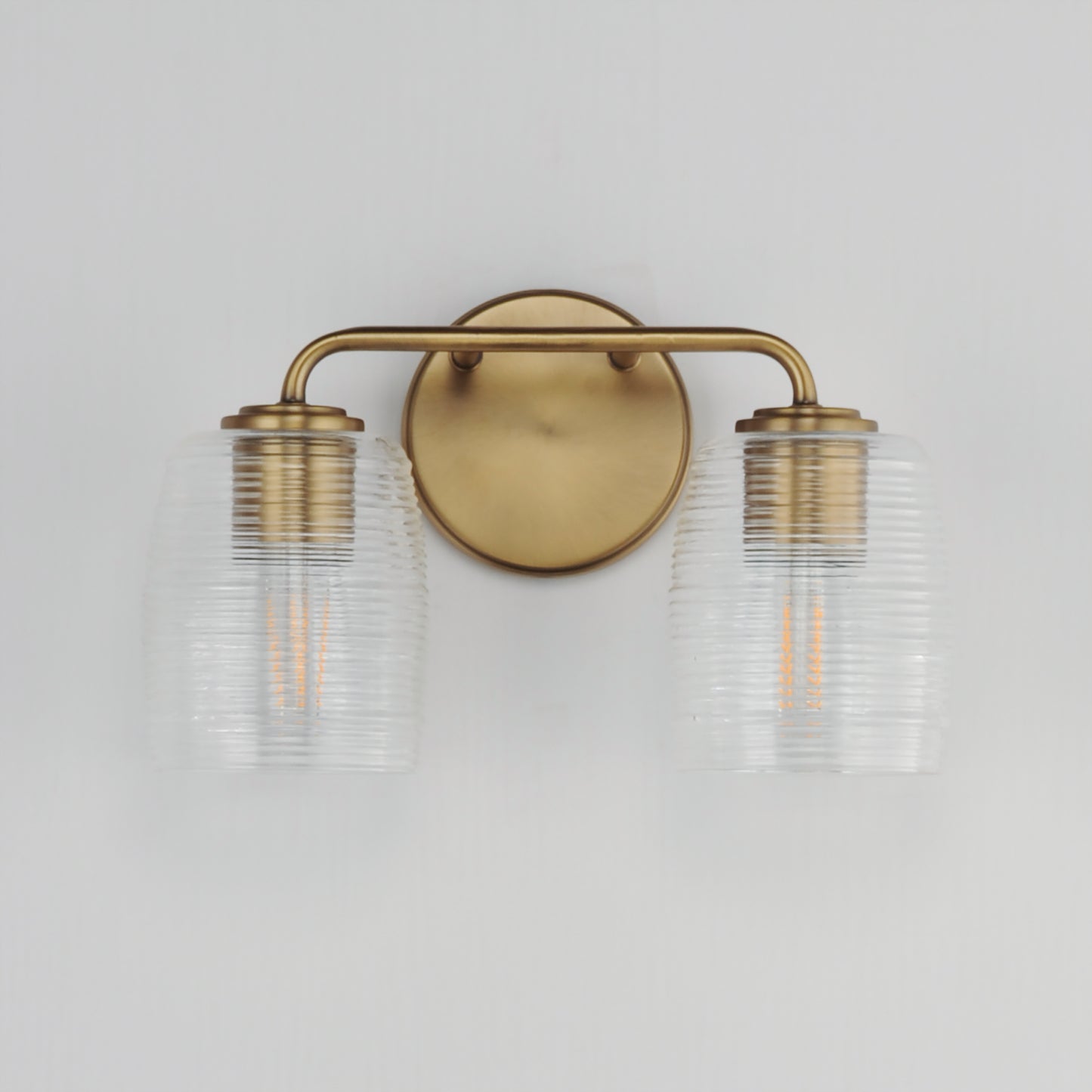 Honey 2-Light Sconce Natural Aged Brass by Maxim Lighting