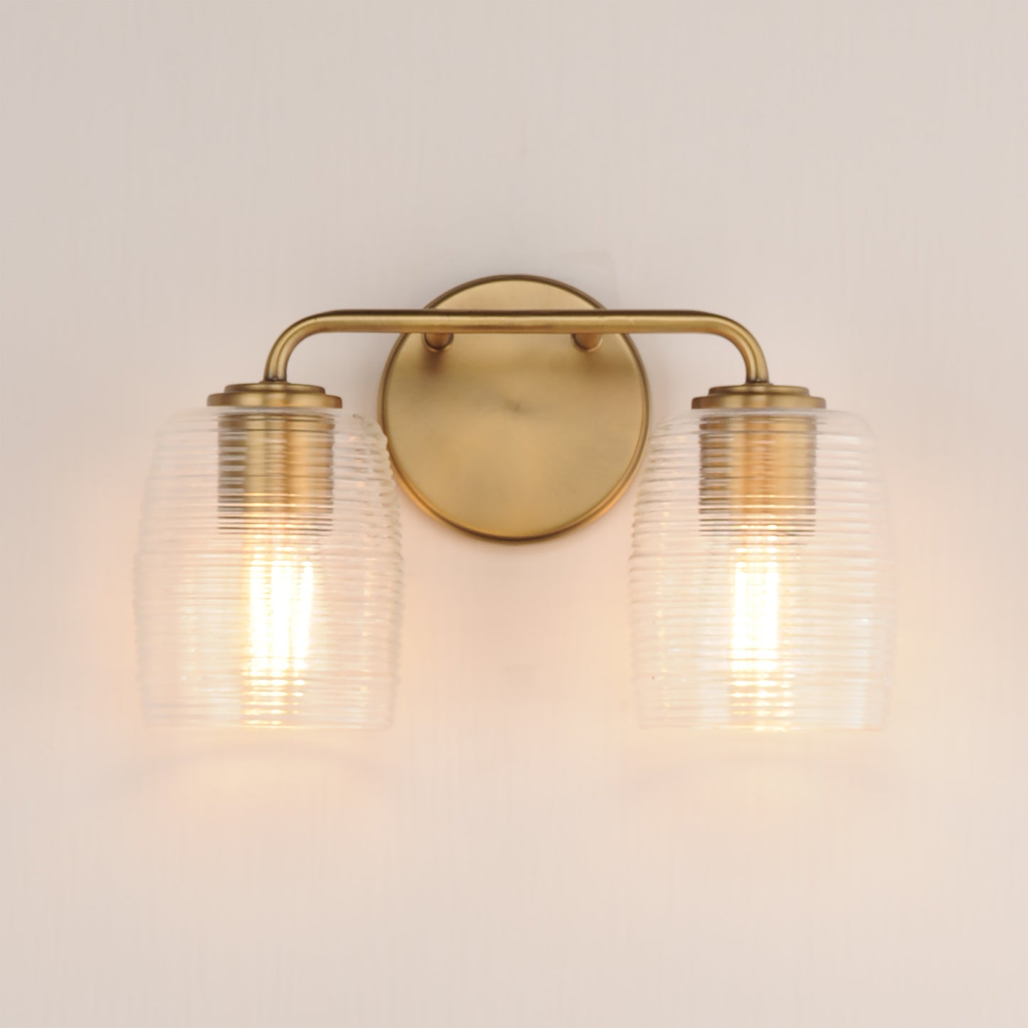 Honey 2-Light Sconce Natural Aged Brass by Maxim Lighting