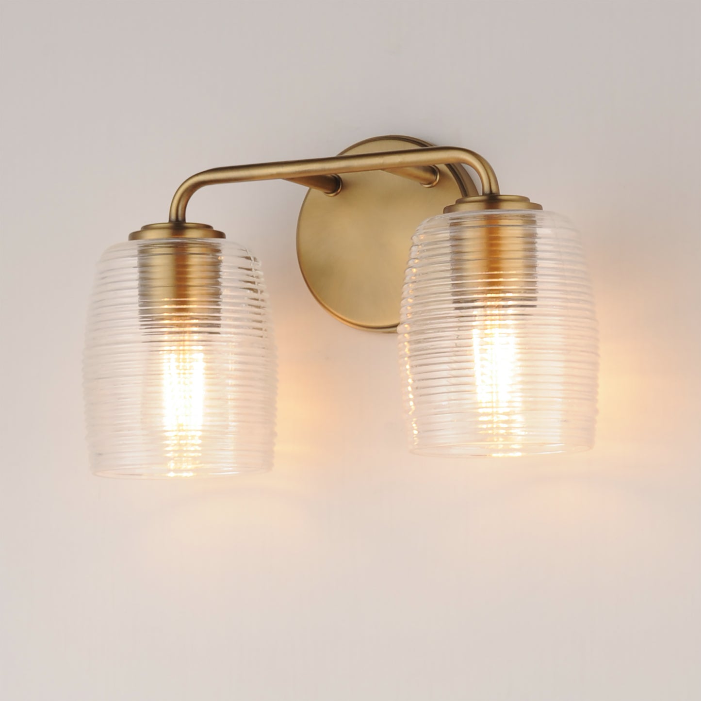 Honey 2-Light Sconce Natural Aged Brass by Maxim Lighting