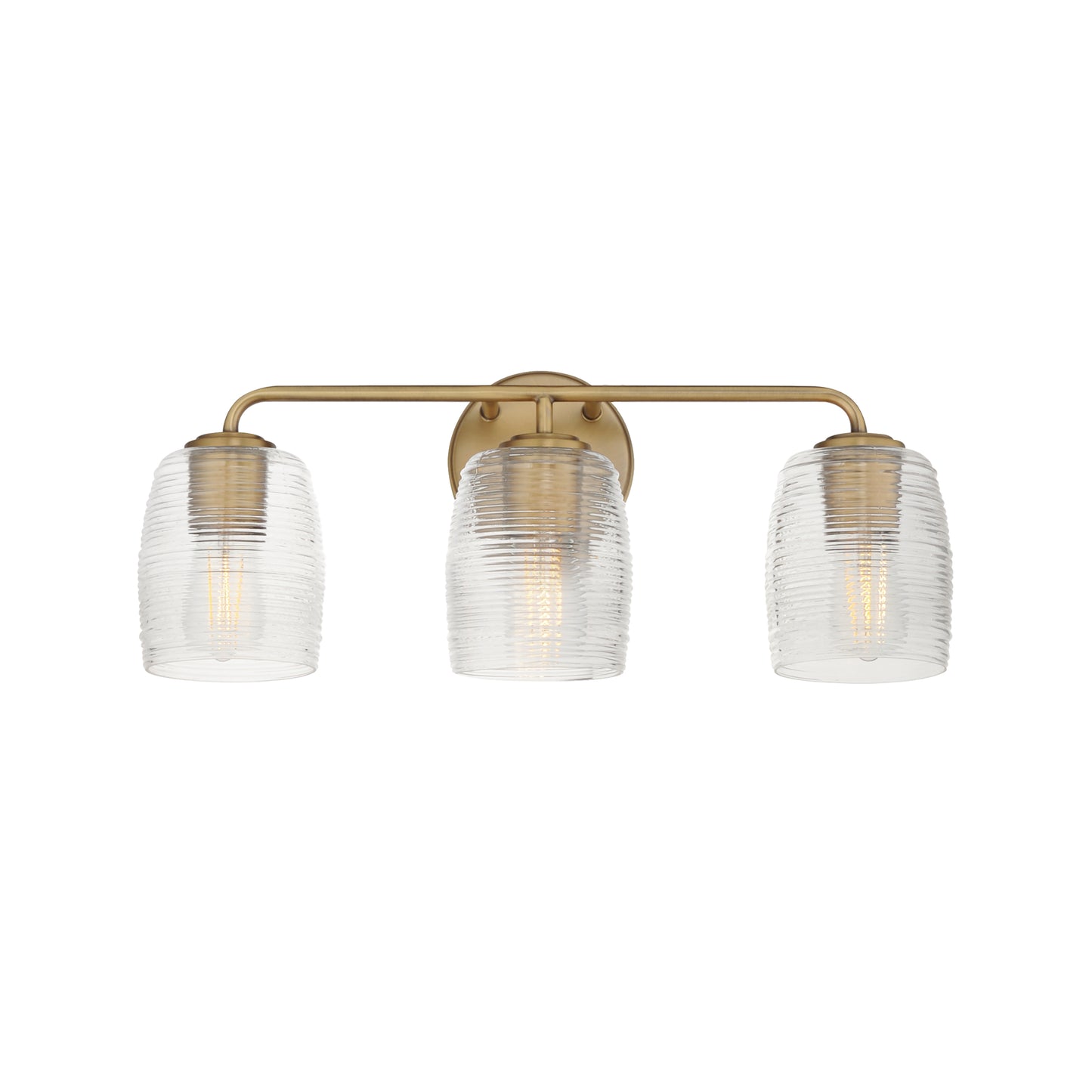 Honey 3-Light Bath Vanity Natural Aged Brass by Maxim Lighting
