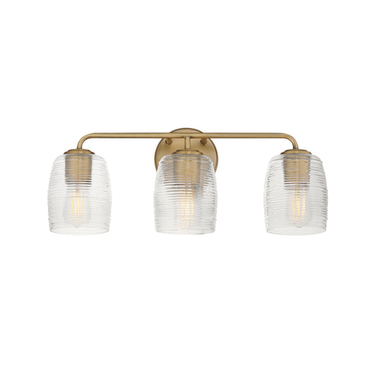Honey 3-Light Bath Vanity Natural Aged Brass by Maxim Lighting