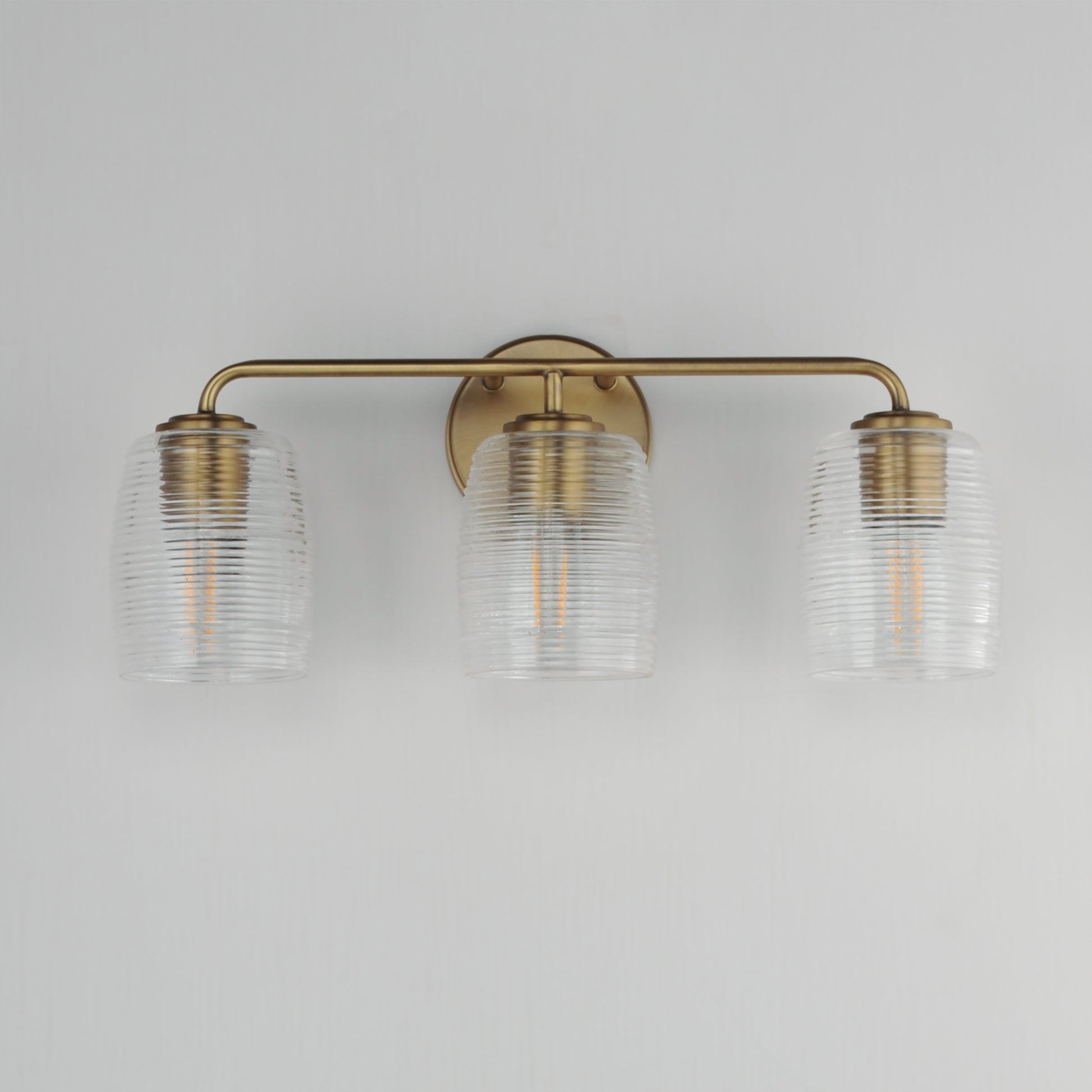 Honey 3-Light Bath Vanity Natural Aged Brass by Maxim Lighting