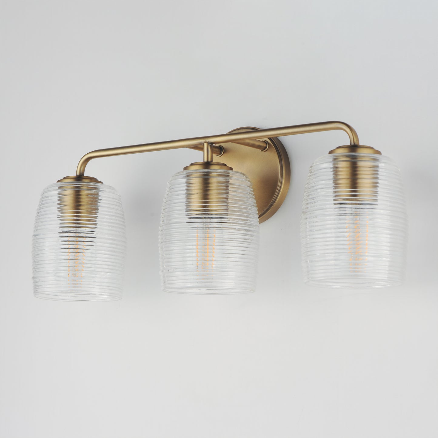 Honey 3-Light Bath Vanity Natural Aged Brass by Maxim Lighting