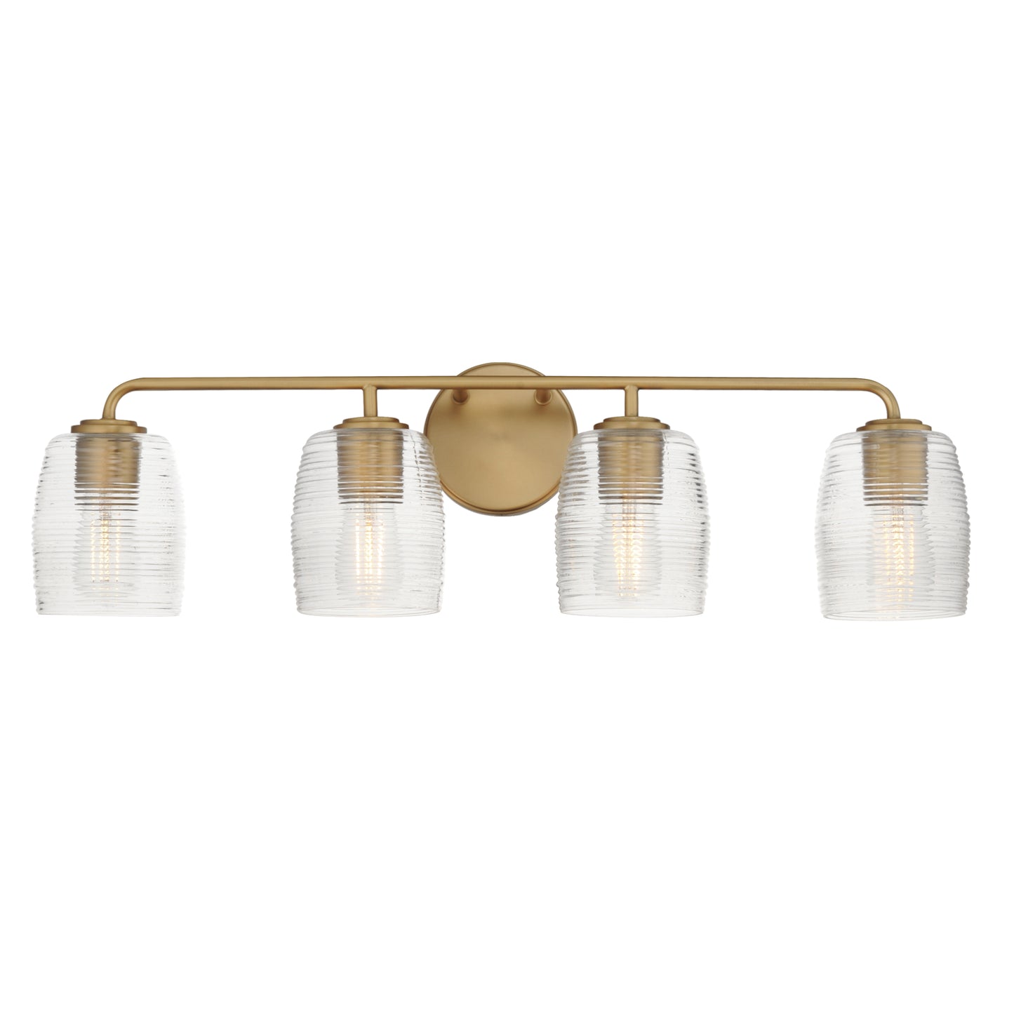 Honey 4-Light Bath Vanity Natural Aged Brass by Maxim Lighting