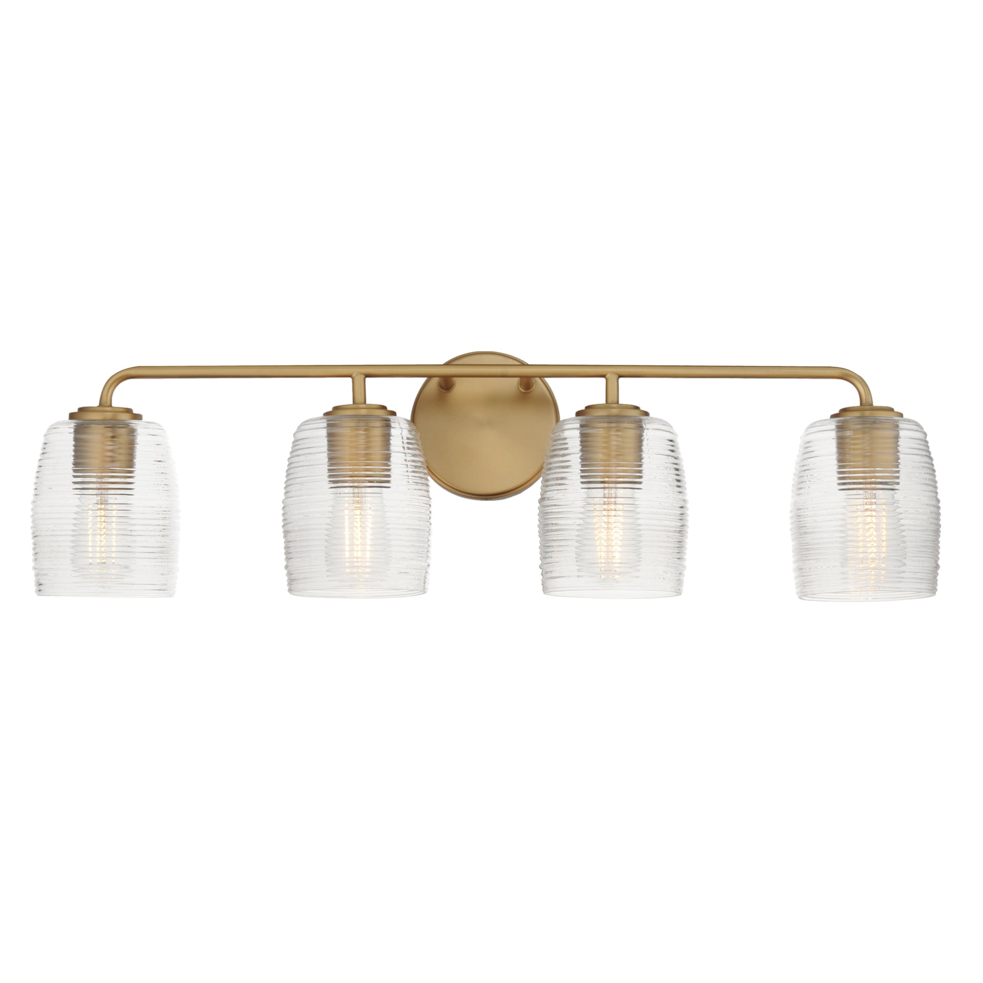 Honey 4-Light Bath Vanity Natural Aged Brass by Maxim Lighting