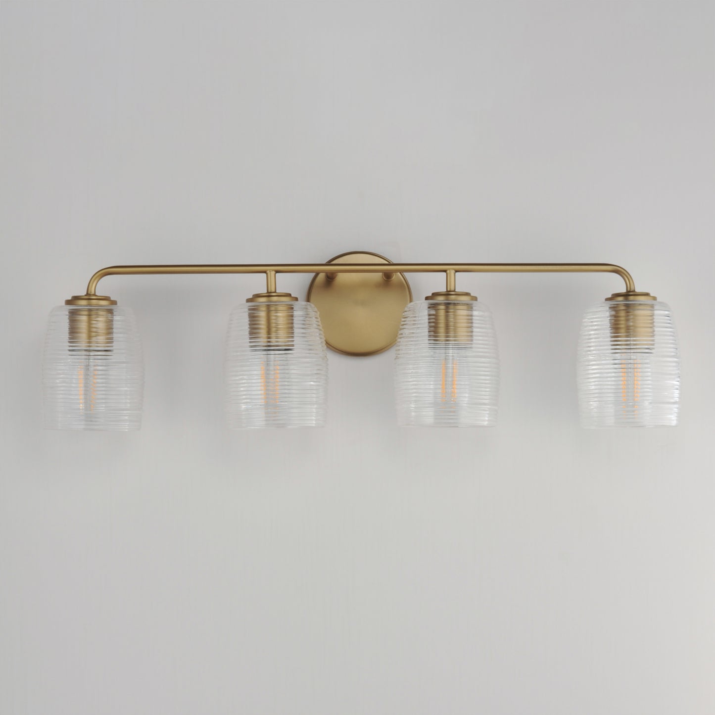 Honey 4-Light Bath Vanity Natural Aged Brass by Maxim Lighting