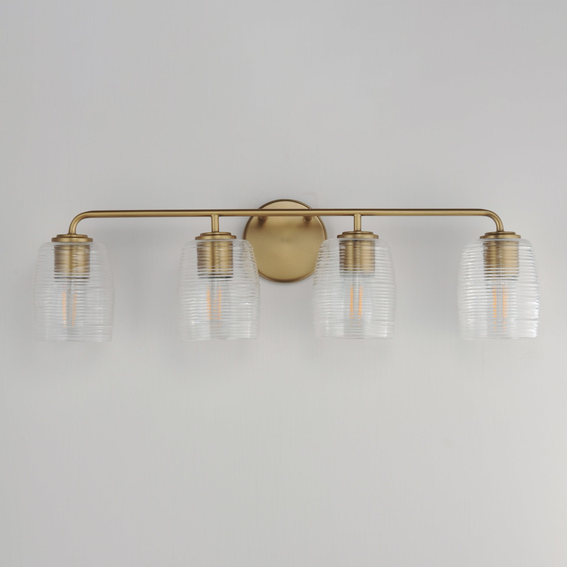 Honey 4-Light Bath Vanity Natural Aged Brass by Maxim Lighting