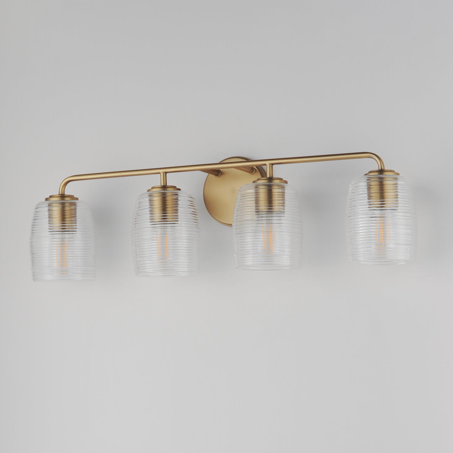 Honey 4-Light Bath Vanity Natural Aged Brass by Maxim Lighting
