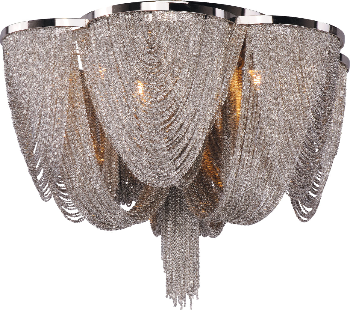 Chantilly 6-Light Flush Mount Polished Nickel by Maxim Lighting
