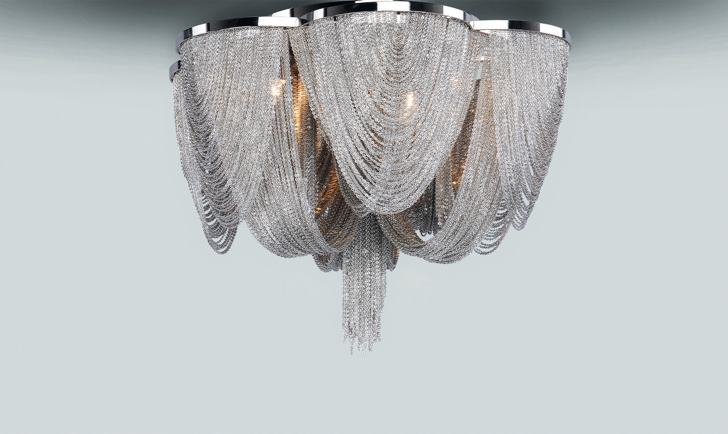Chantilly 6-Light Flush Mount Polished Nickel by Maxim Lighting