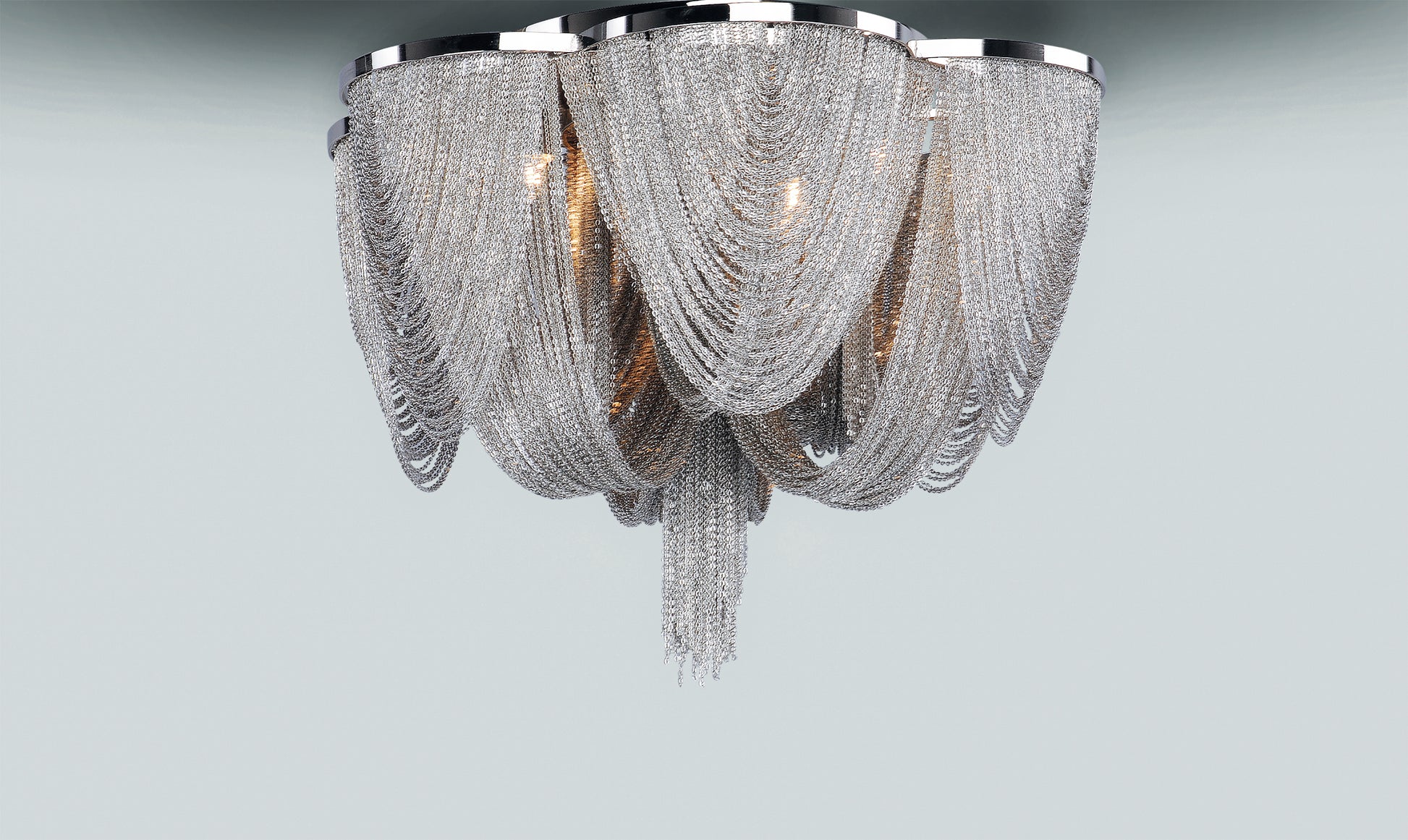 Chantilly 6-Light Flush Mount Polished Nickel by Maxim Lighting