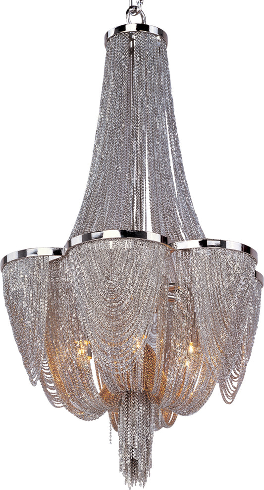 Chantilly 6-Light Chandelier Polished Nickel by Maxim Lighting