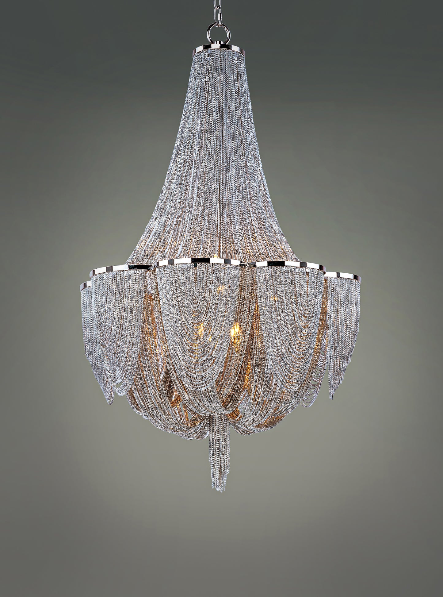 Chantilly 12-Light Chandelier Polished Nickel by Maxim Lighting