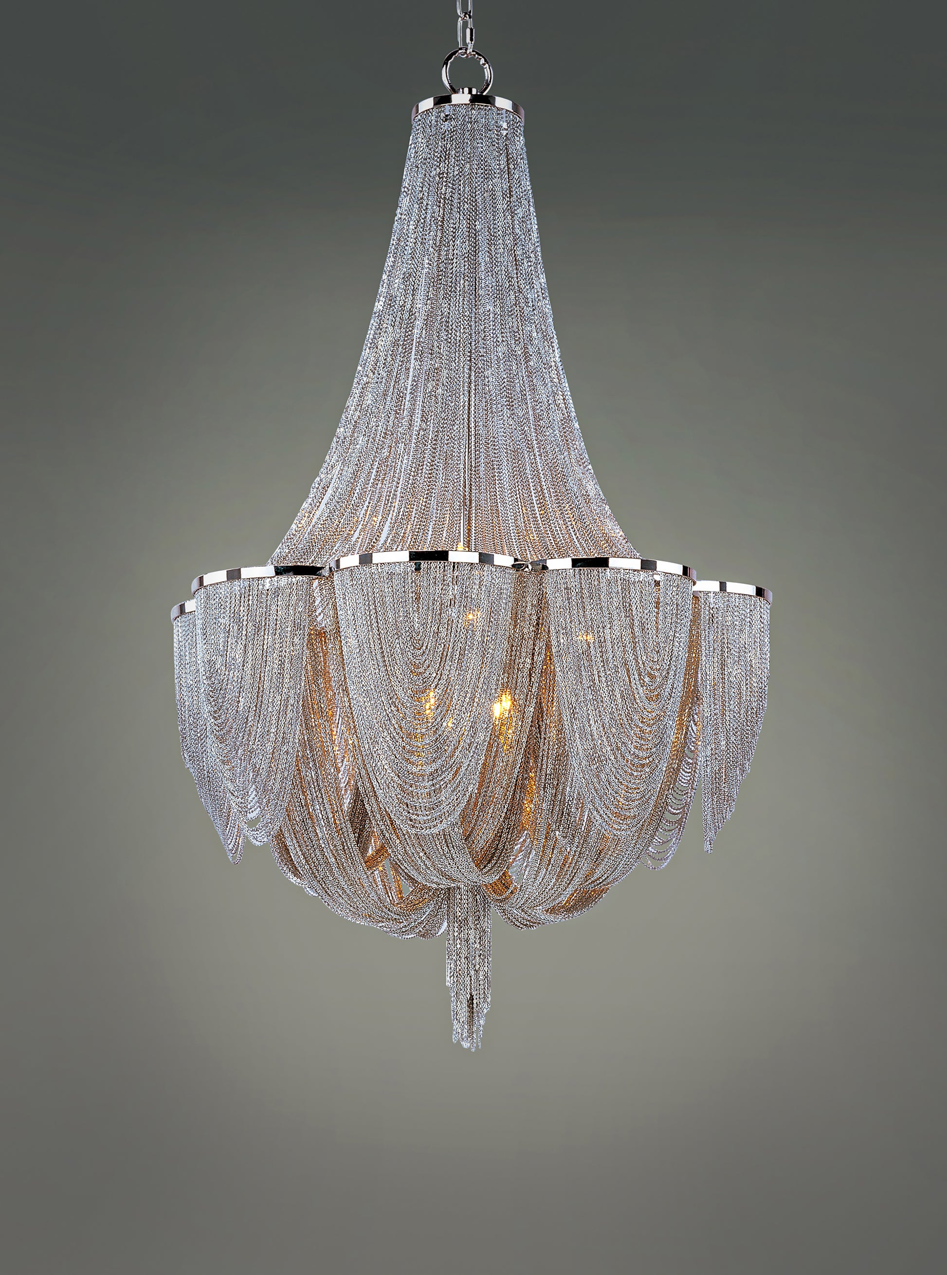 Chantilly 12-Light Chandelier Polished Nickel by Maxim Lighting