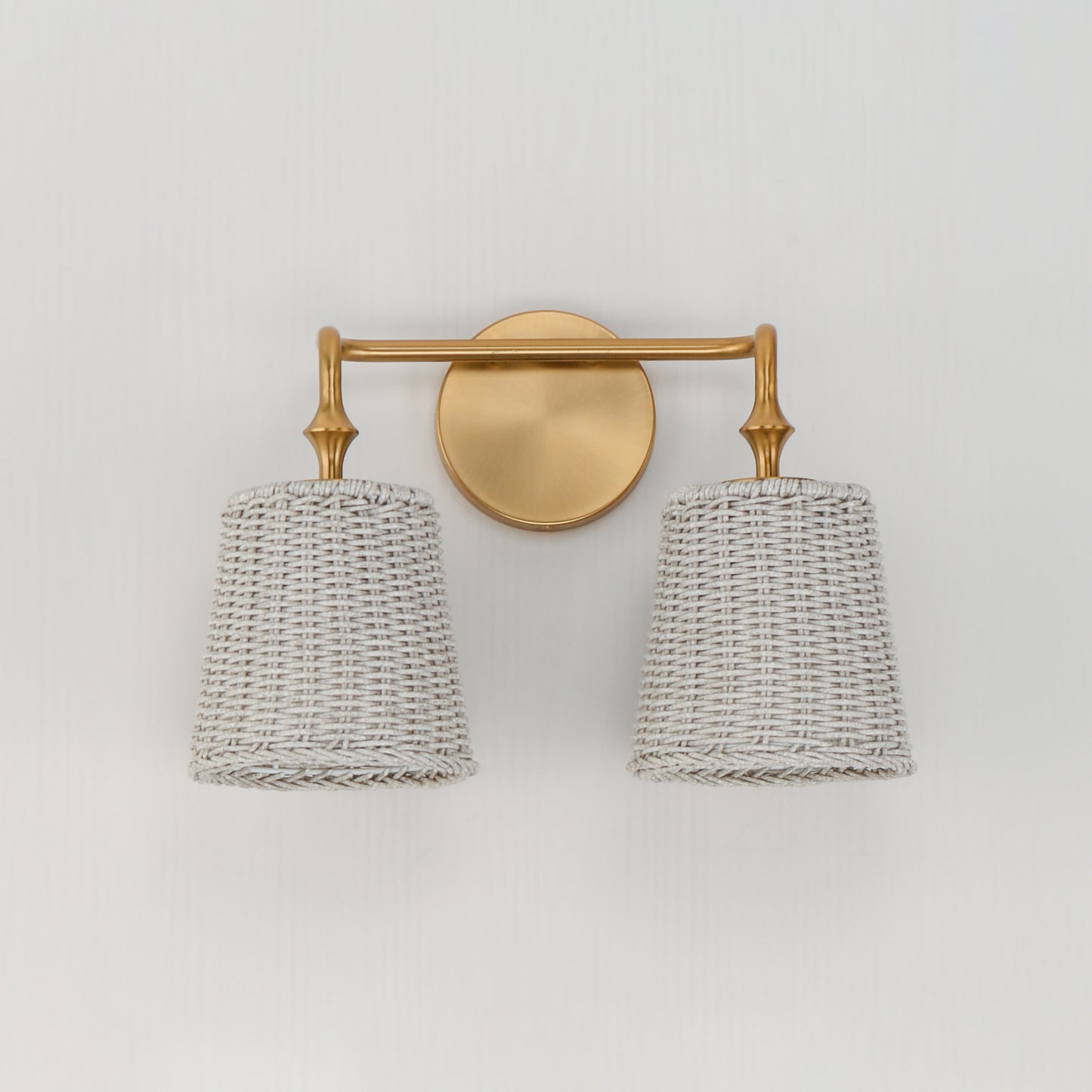 Baja 2-Light Sconce Natural Aged Brass by Maxim Lighting