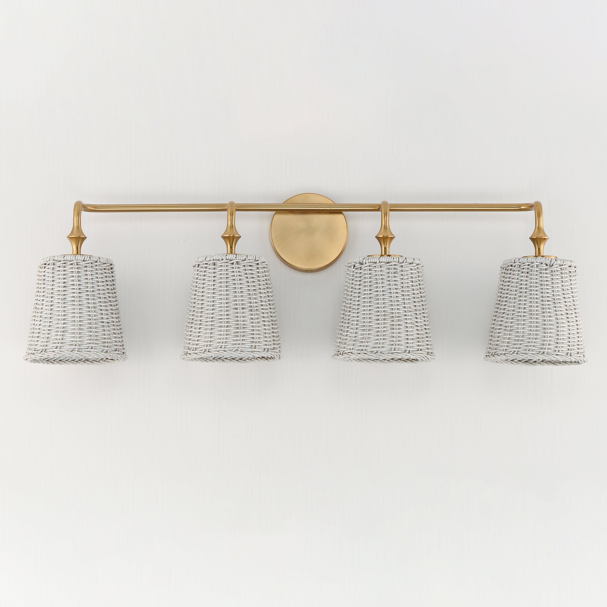 Baja 4-Light Bath Vanity Natural Aged Brass by Maxim Lighting