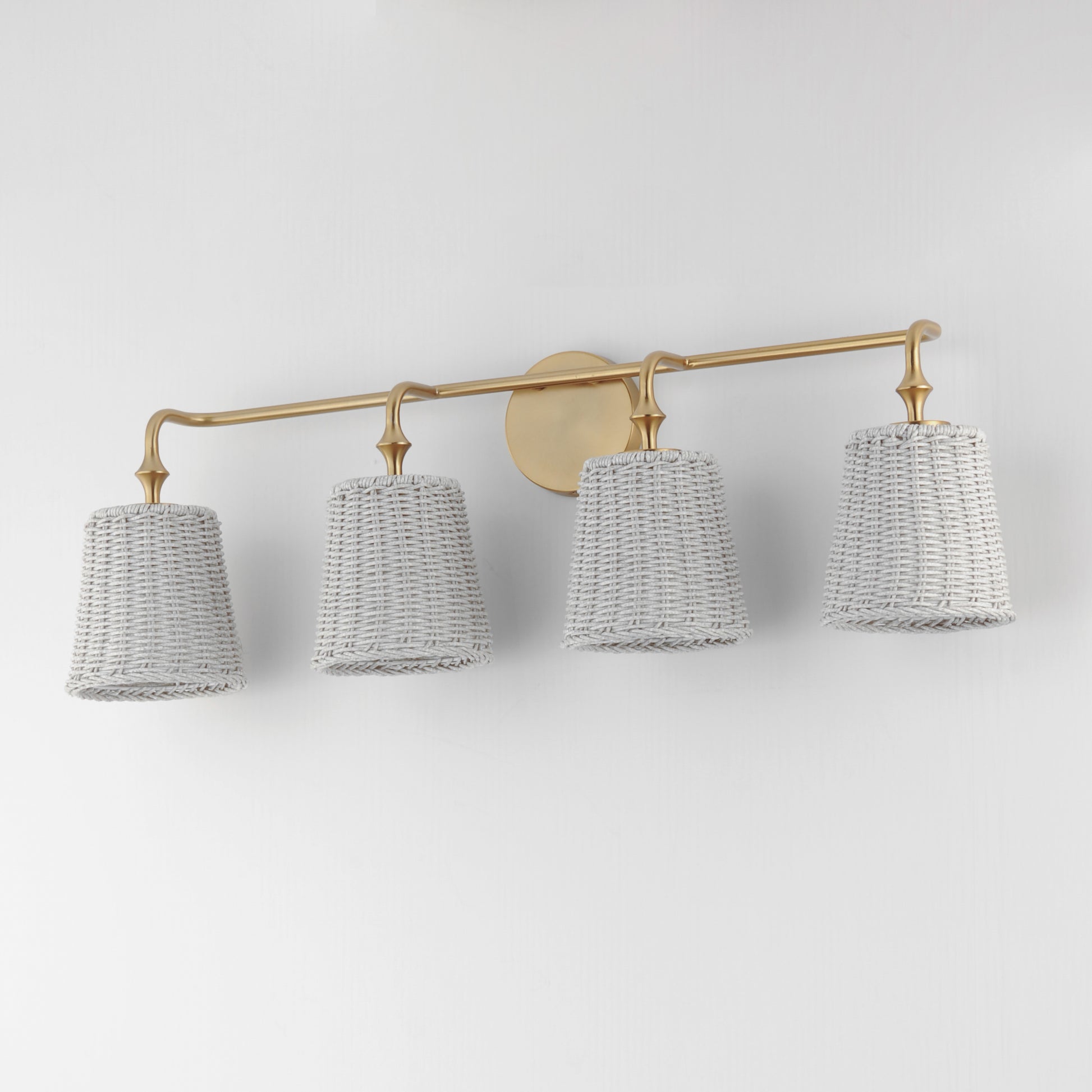 Baja 4-Light Bath Vanity Natural Aged Brass by Maxim Lighting