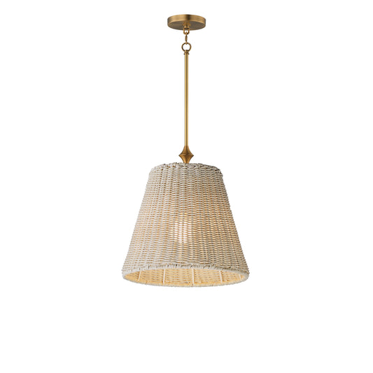 Baja 12" Pendant Natural Aged Brass by Maxim Lighting