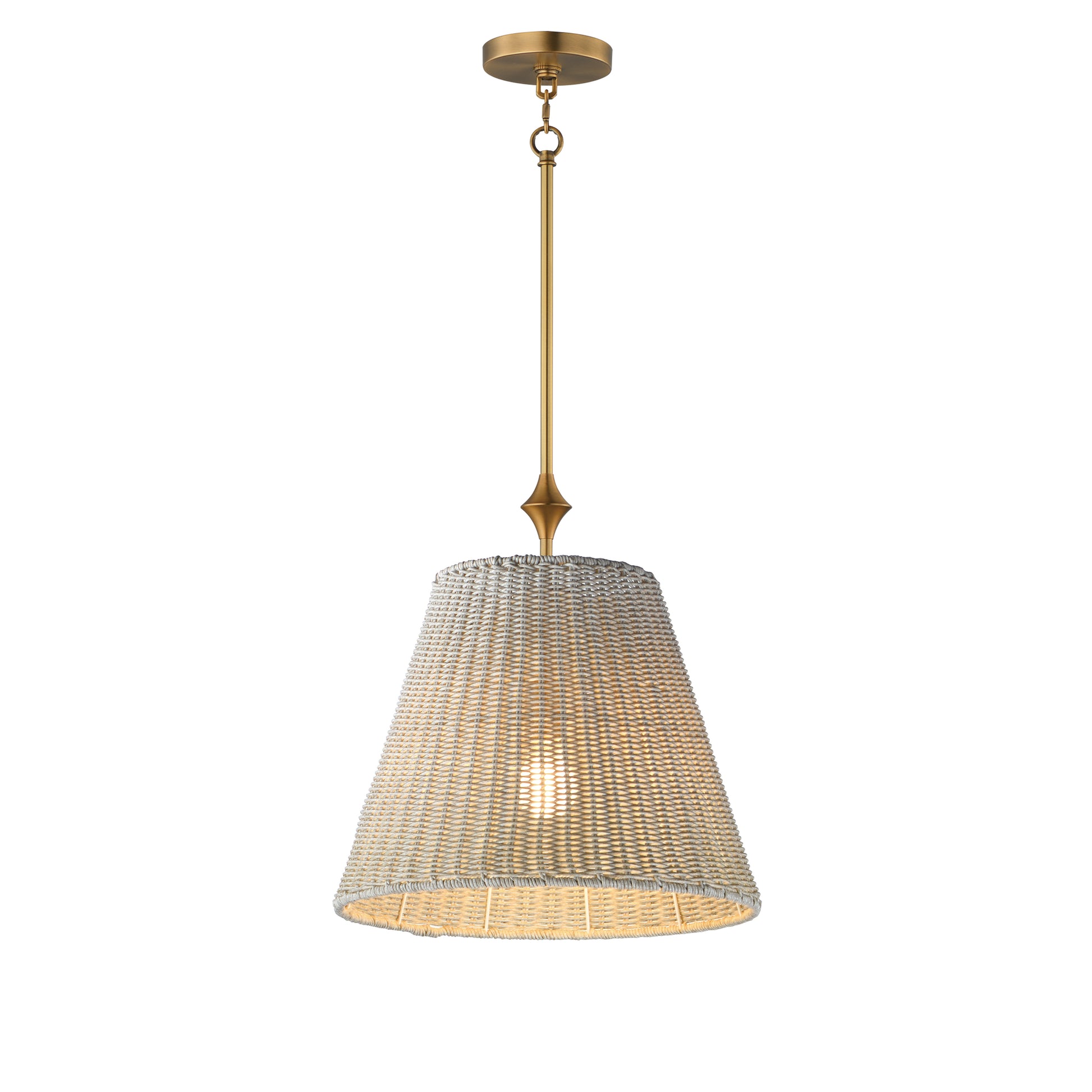 Baja 16" Pendant Natural Aged Brass by Maxim Lighting