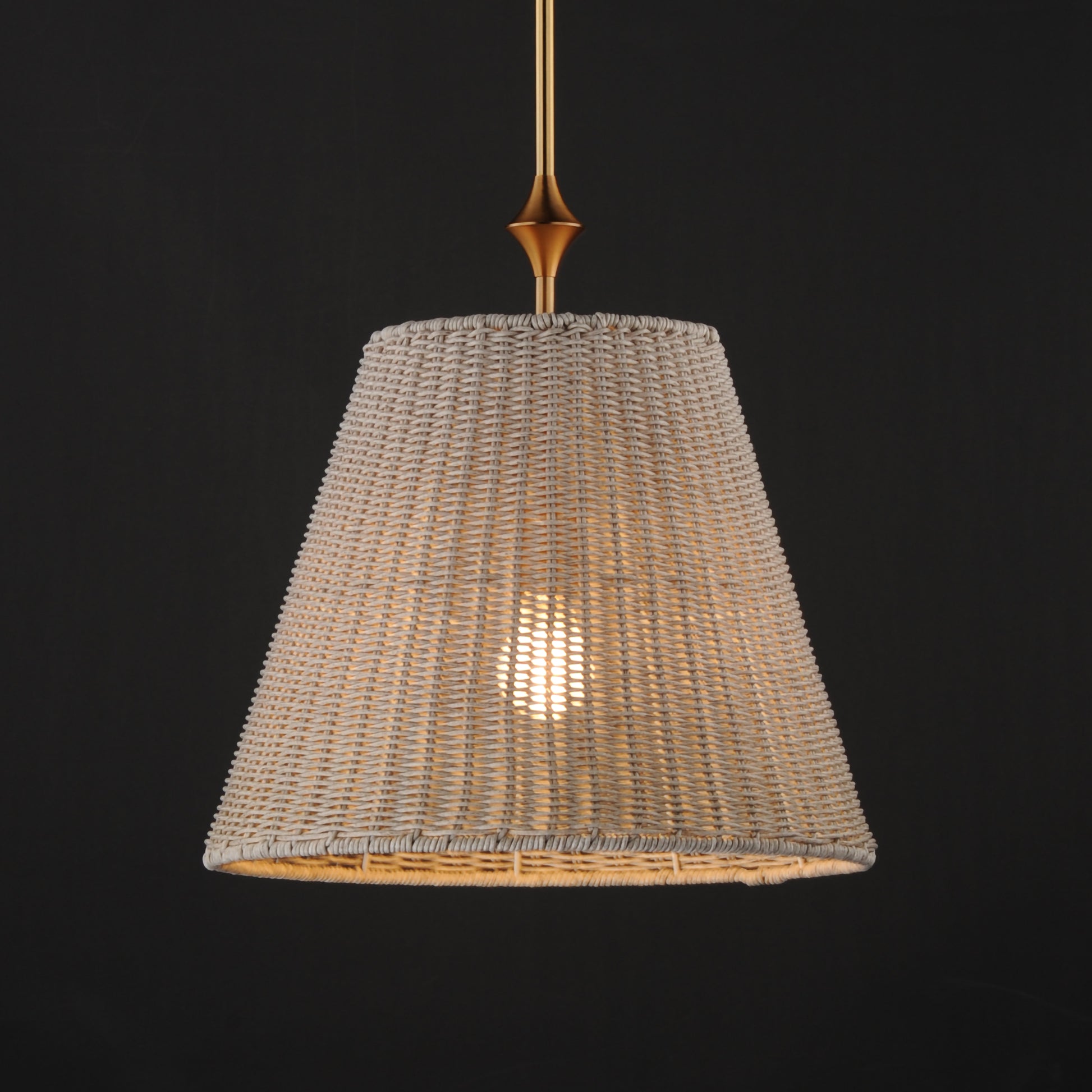 Baja 16" Pendant Natural Aged Brass by Maxim Lighting