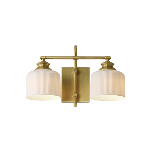 Bisque 2-Light Wall Sconce Natural Aged Brass by Maxim Lighting