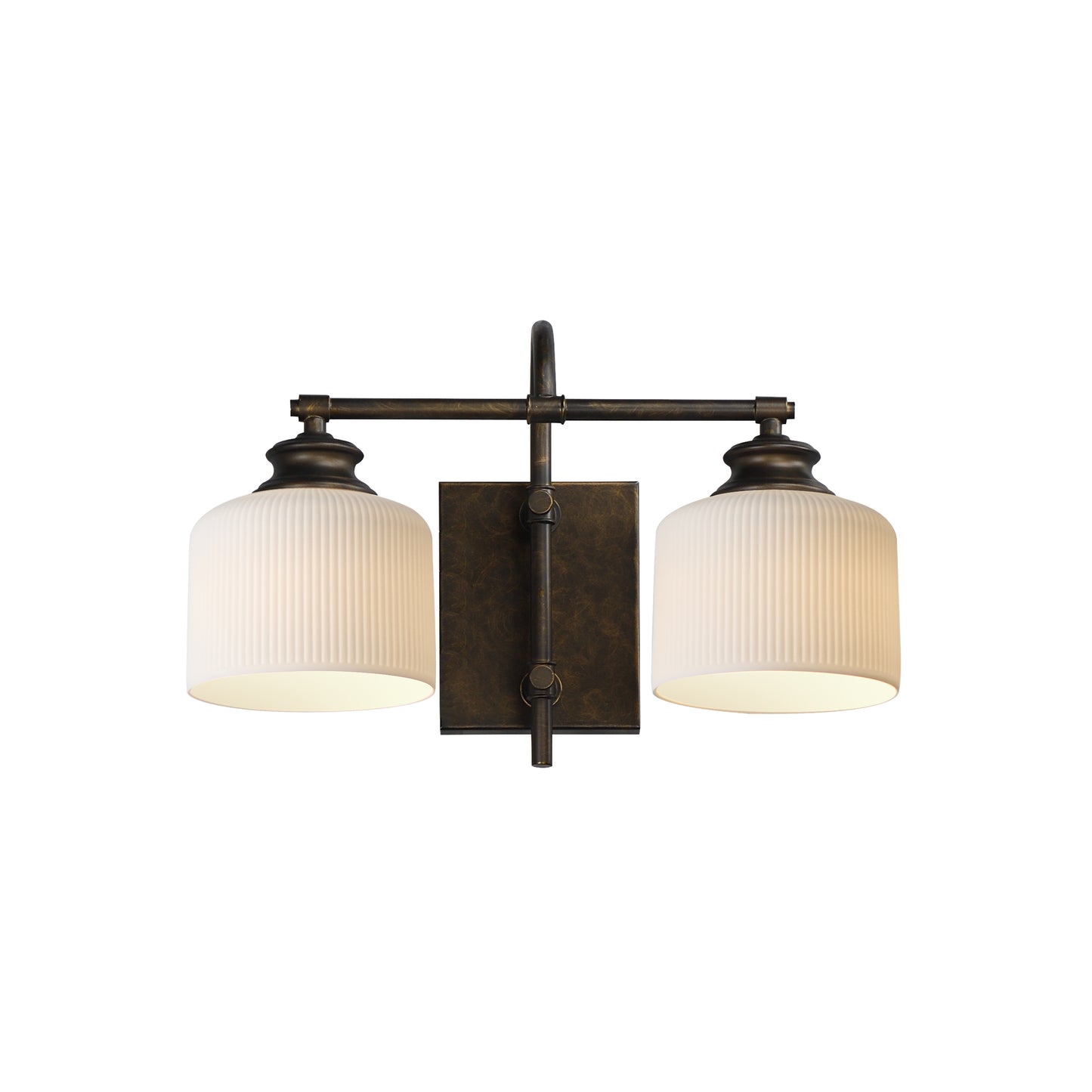 Bisque 2-Light Wall Sconce Oil Rubbed Bronze by Maxim Lighting
