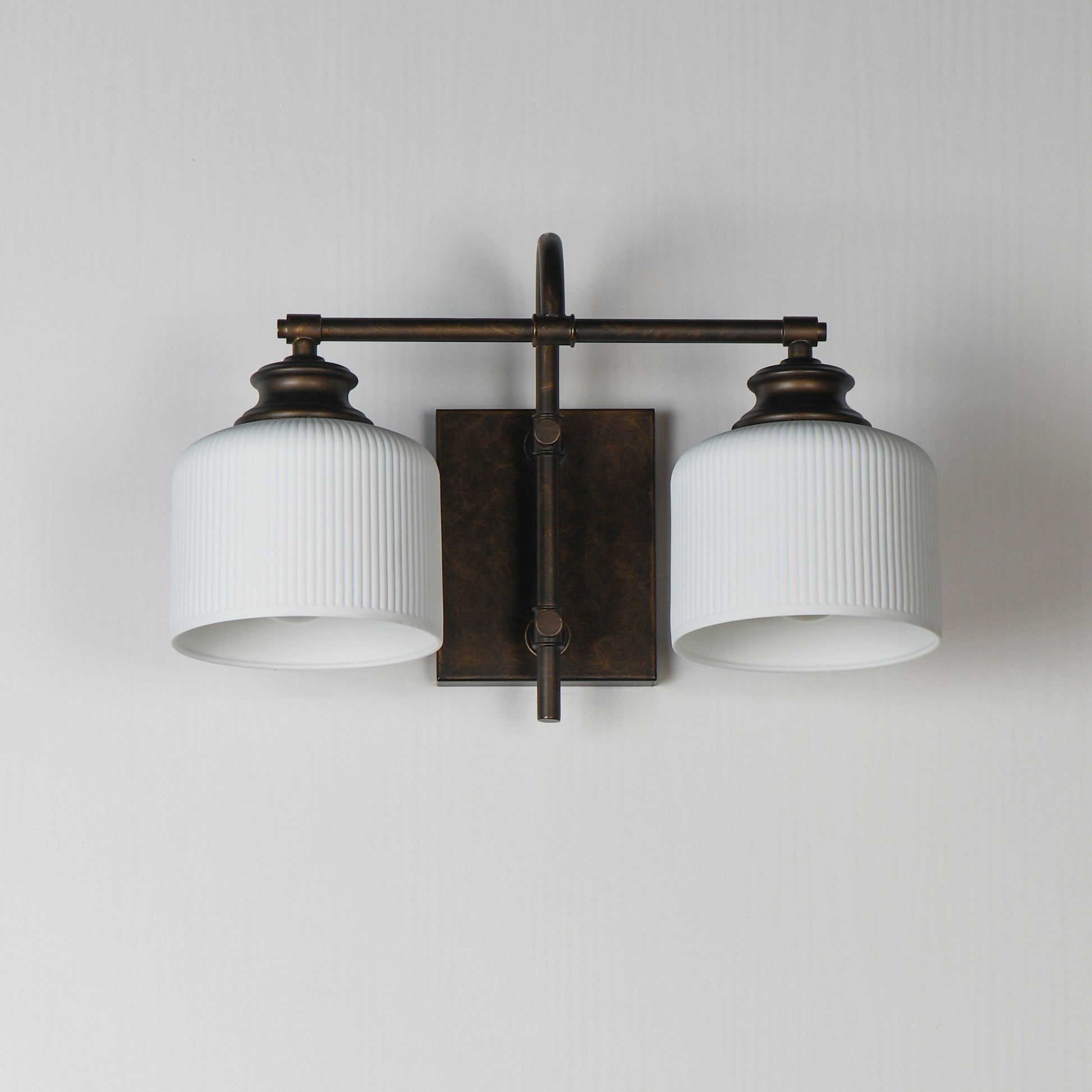 Bisque 2-Light Wall Sconce Oil Rubbed Bronze by Maxim Lighting