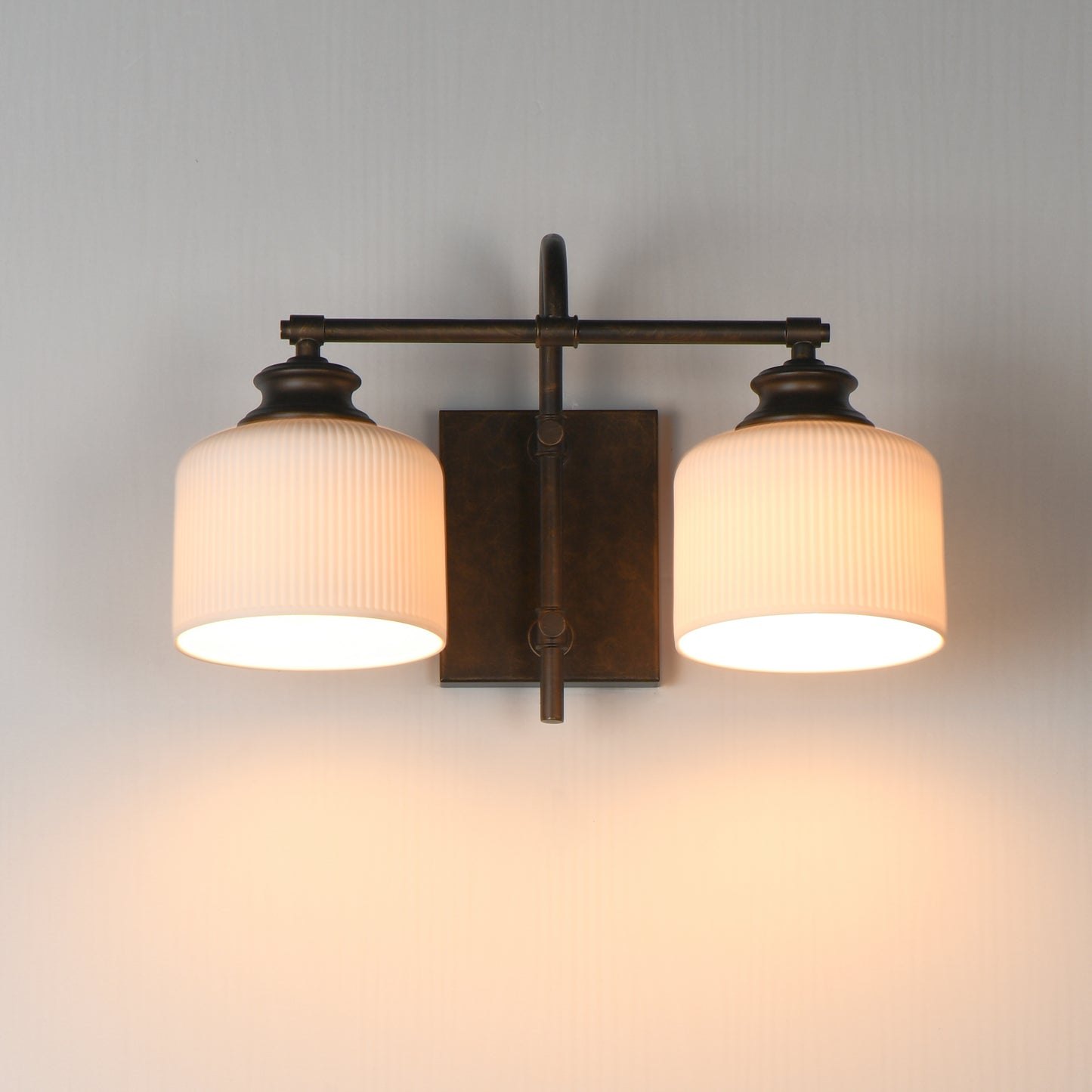 Bisque 2-Light Wall Sconce Oil Rubbed Bronze by Maxim Lighting