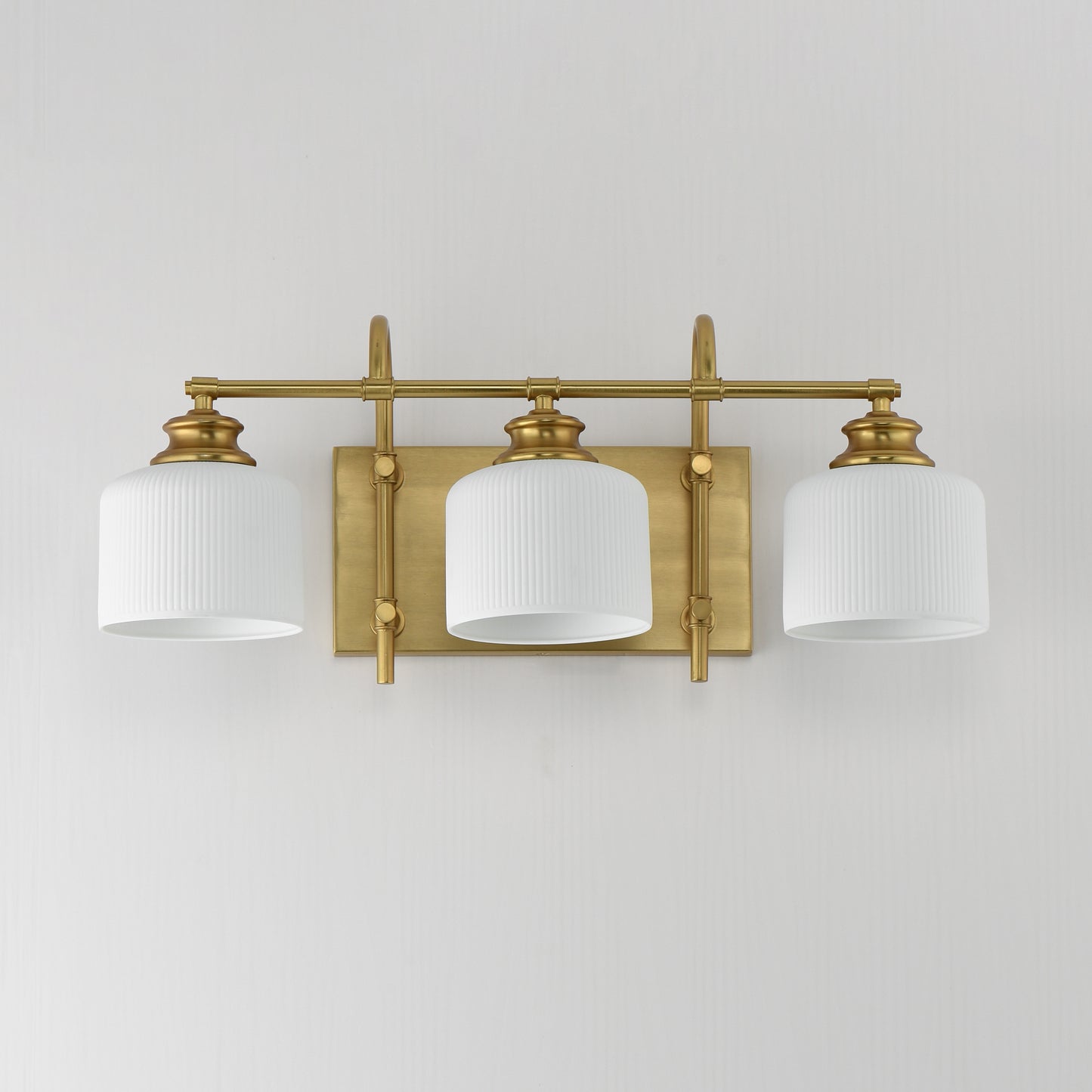 Bisque 3-Light Bath Vanity Natural Aged Brass by Maxim Lighting