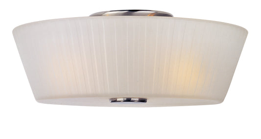 Finesse 3-Light Flush Mount Satin Nickel by Maxim Lighting