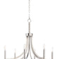 Lyndon 6-Light Chandelier Satin Nickel by Maxim Lighting