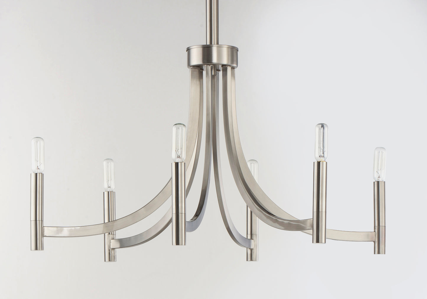 Lyndon 6-Light Chandelier Satin Nickel by Maxim Lighting