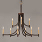 Lyndon 9-Light Chandelier Bronze/Antique Brass by Maxim Lighting