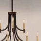Lyndon 9-Light Chandelier Bronze/Antique Brass by Maxim Lighting