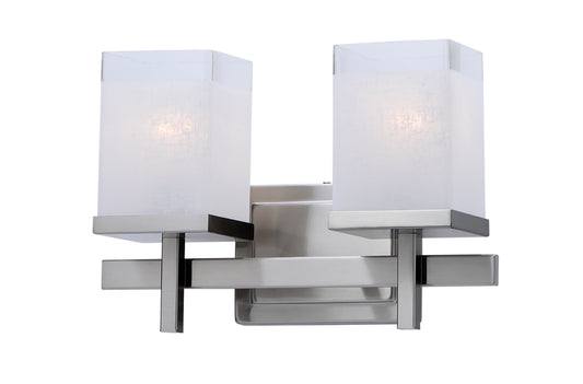 Tetra 2-Light Bath Vanity Satin Nickel by Maxim Lighting