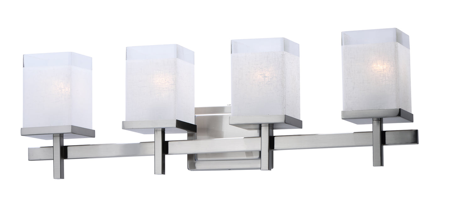 Tetra 4-Light Bath Vanity Satin Nickel by Maxim Lighting