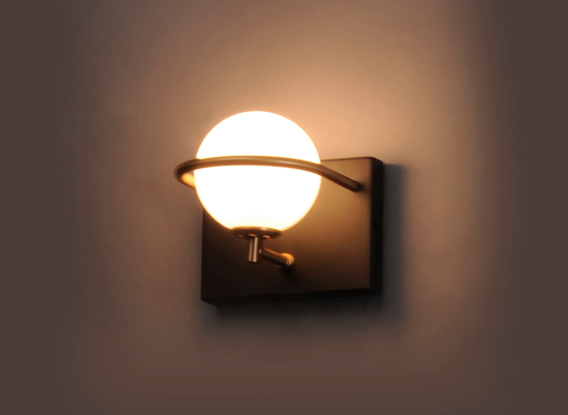 Revolve LED Wall Sconce Black/Gold by Maxim Lighting