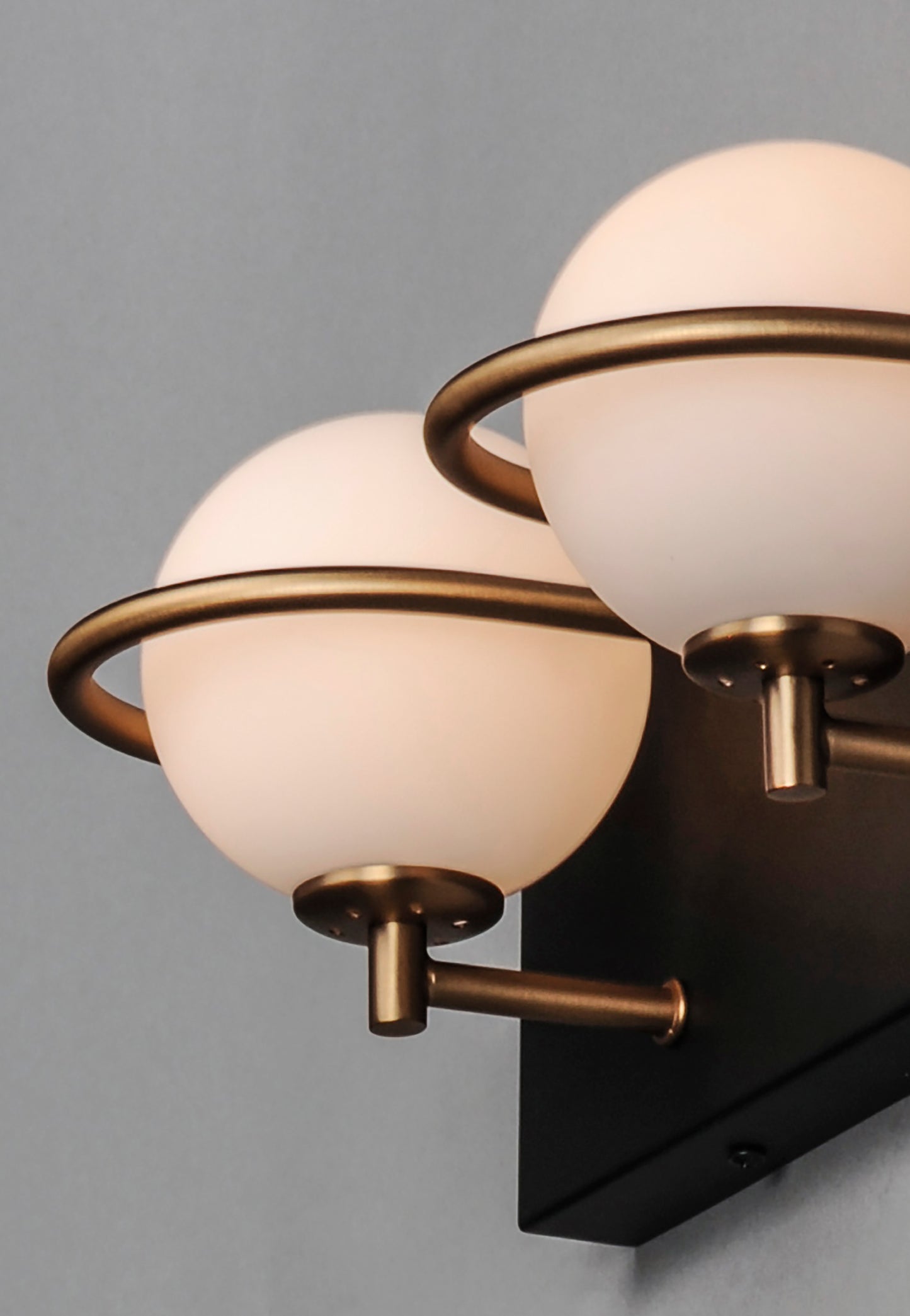 Revolve 2-Light LED Bath Vanity Black/Gold by Maxim Lighting