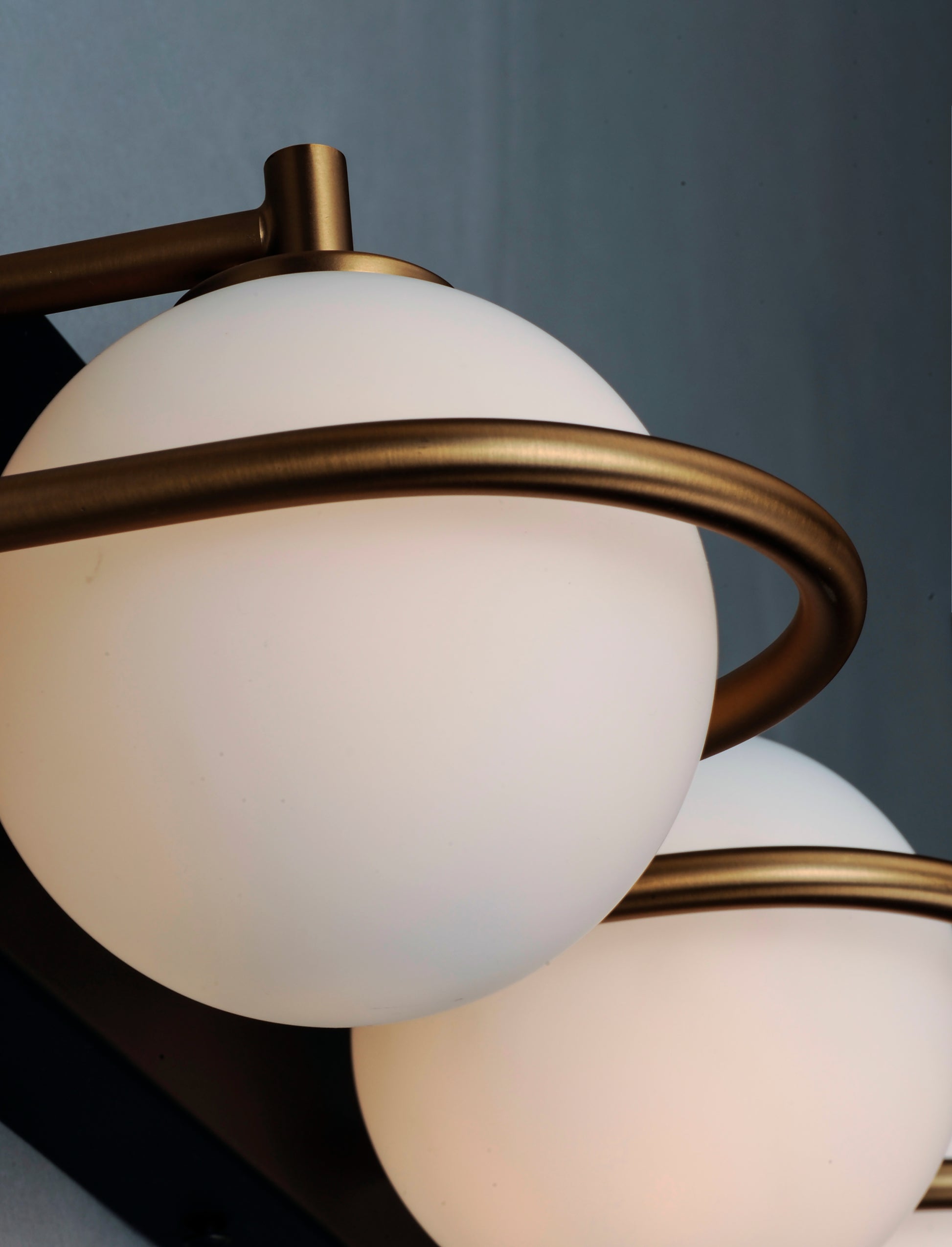 Revolve 5-Light LED Bath Vanity Black/Gold by Maxim Lighting
