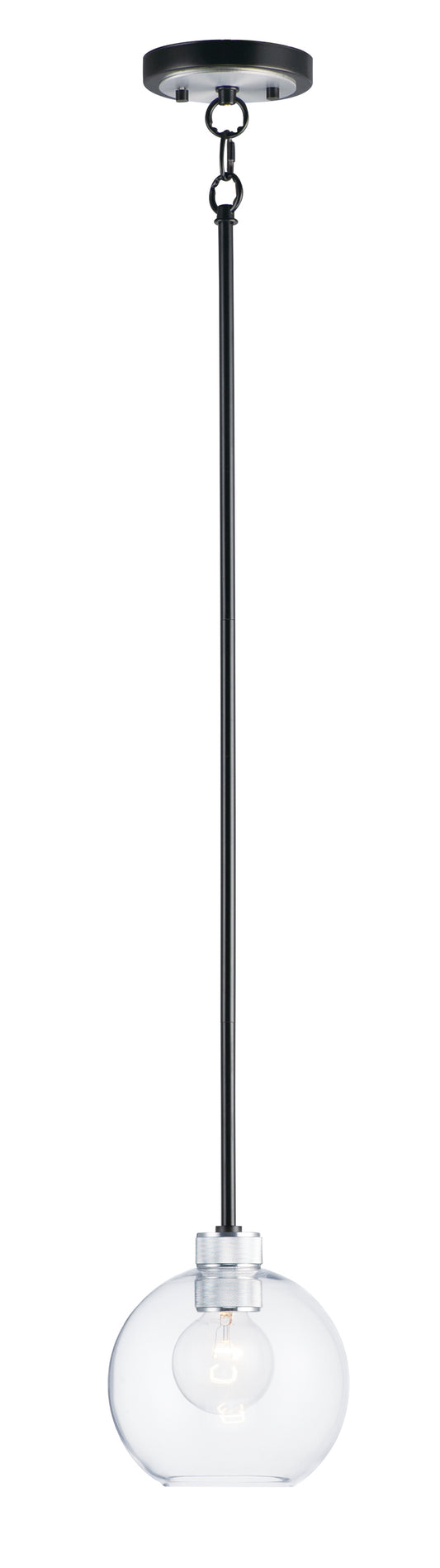 Vessel Mini Pendant Black/Brushed Aluminum by Maxim Lighting