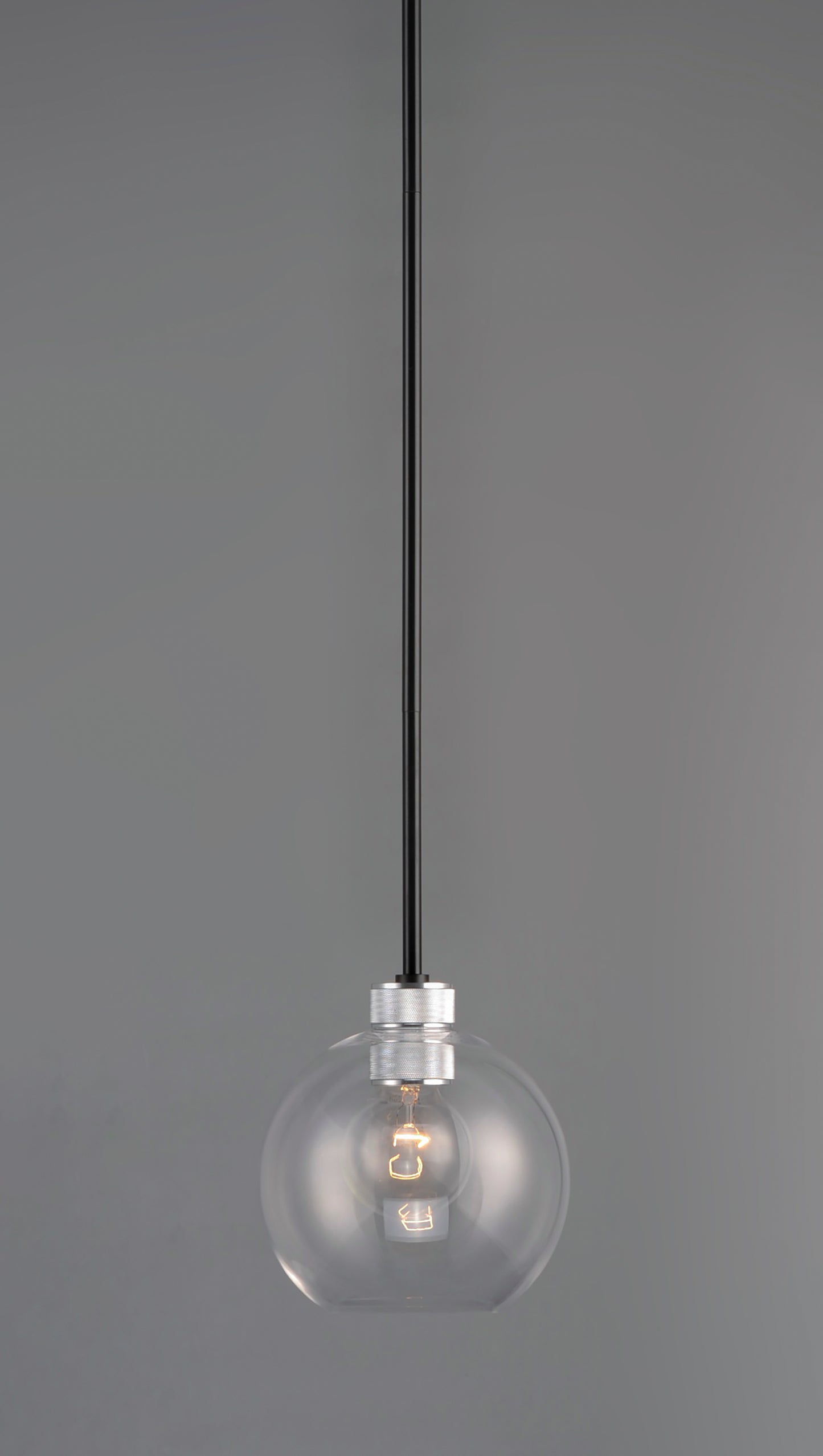 Vessel Mini Pendant Black/Brushed Aluminum by Maxim Lighting