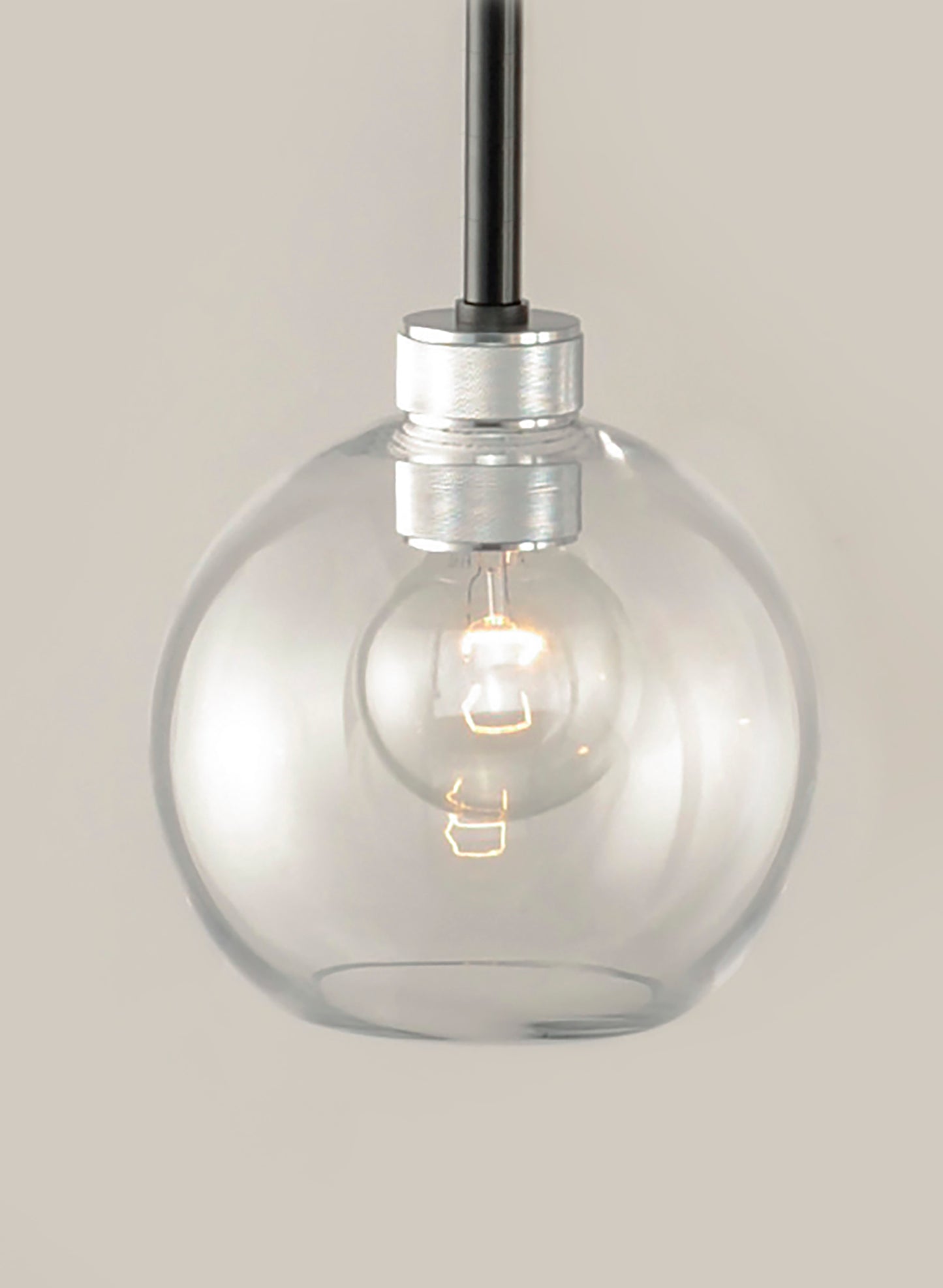 Vessel Mini Pendant Black/Brushed Aluminum by Maxim Lighting