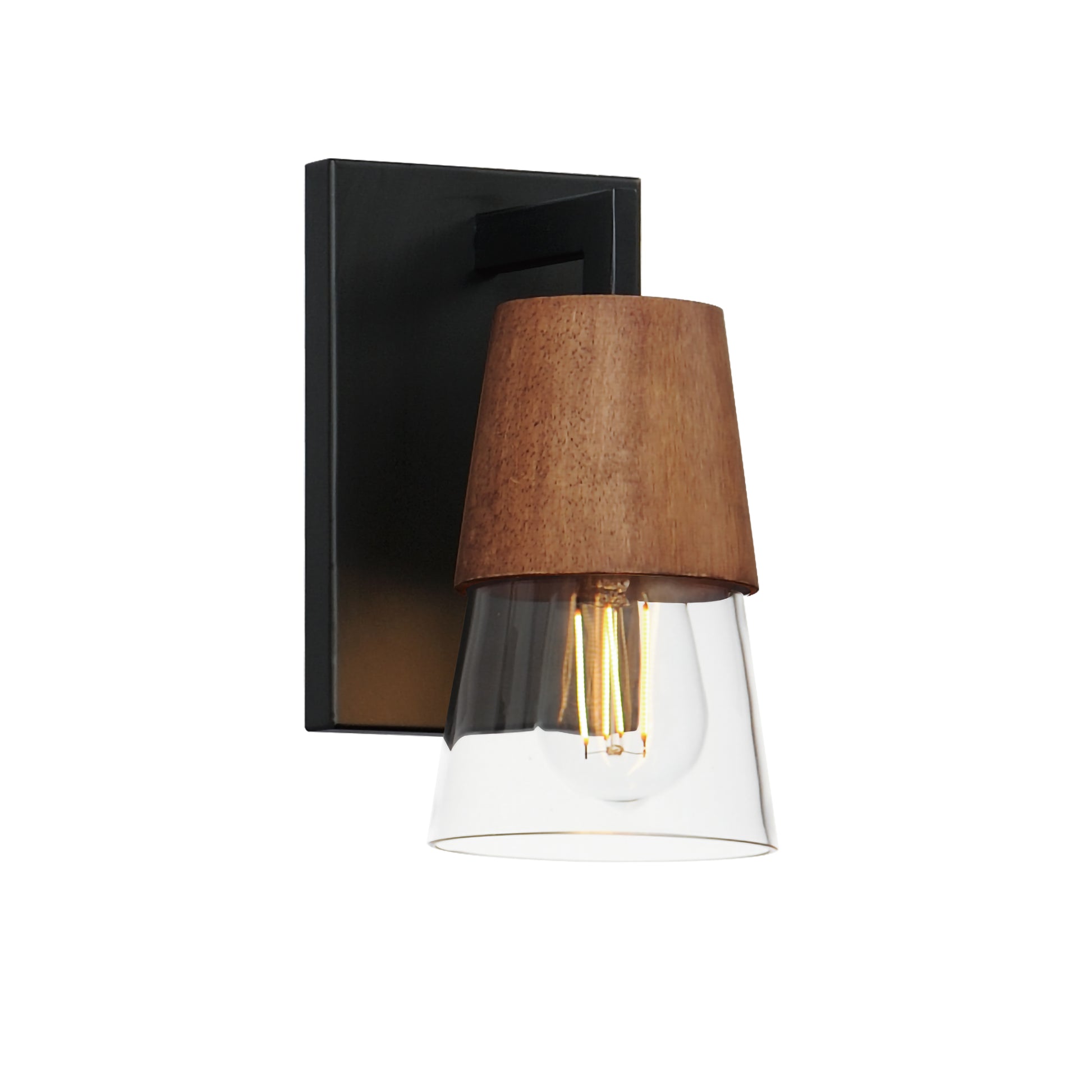 Carpenter Bath Vanity Walnut/Black by Maxim Lighting