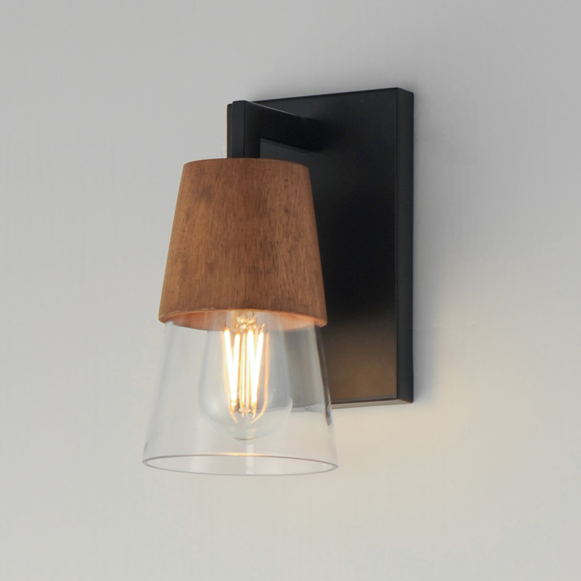 Carpenter Bath Vanity Walnut/Black by Maxim Lighting