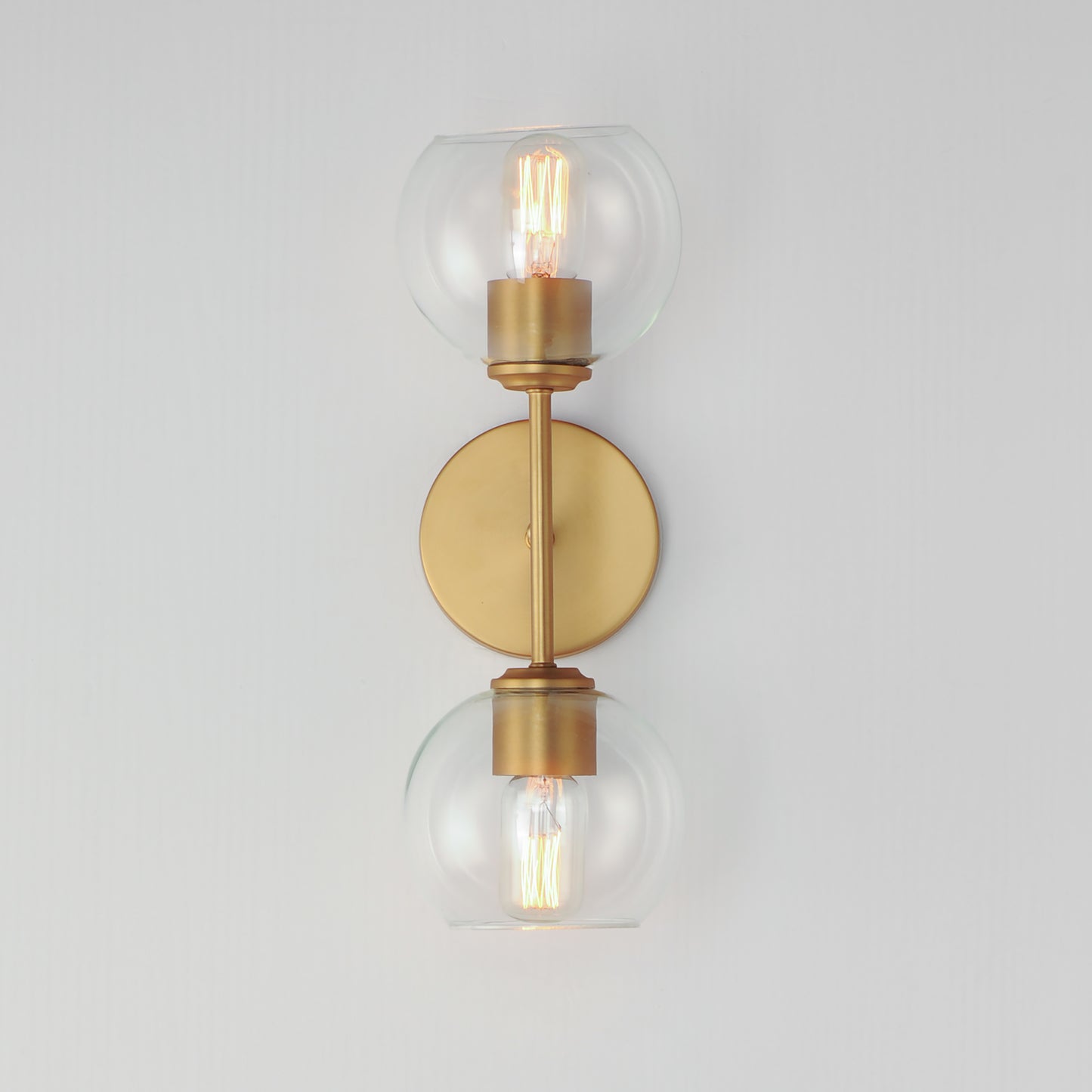 Knox 2-Light Wall Sconce Natural Aged Brass by Maxim Lighting